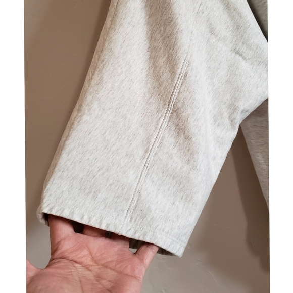 Garnet Hill Cardigan Women's Gray L Oversized Relaxed Athleisure Comfy Sweater - Picture 8 of 14